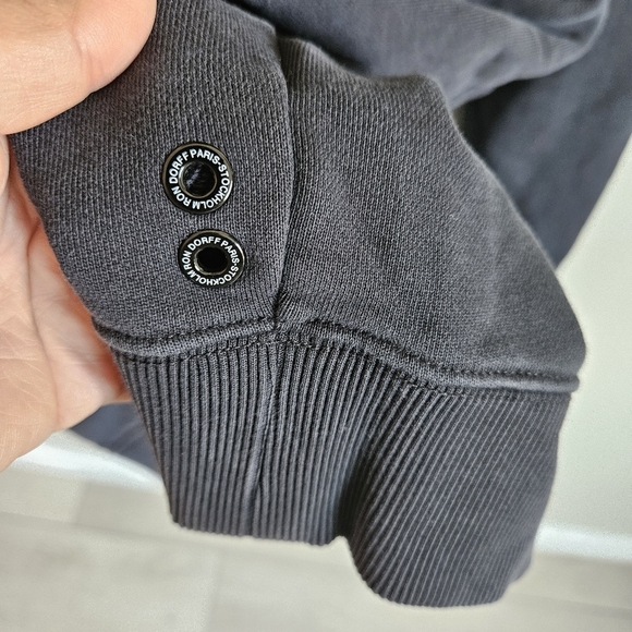 Ron Dorff Black Kangaroo Pocket Pullover Sweatshirt Hoodie - Picture 6 of 11